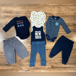 Size 6-9 Month 7 Piece Lot. Carter’s, Children’s Place, & Walmart Brands.